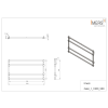 Radiator de baie GESI 1 negru 1000x530mm 263W Imers 2912CZ
