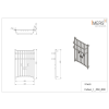 INDEO 4 radiator de baie cromat 530x800mm 335W Imers 0340CH
