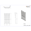 Radiator de baie MINAS 5 cromat 530x1000mm 418W Imers 0450CH