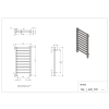 Radiator de baie TELL 1 alb 430x790mm 281W Imers 1112