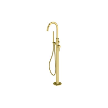 Kohlman Axel QF1165AGD Mixer pentru cadă și duș de sine stătător Gold