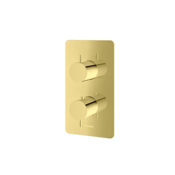 Mixer termostatic de duș și cadă ascuns Kohlman Axel QW433AGD Gold