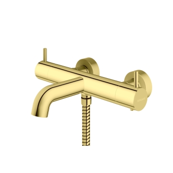 Kohlman Axel QW710AGD Gold Robinet termostatic pentru cadă și duș expuși, de culoare aurie