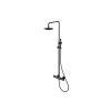 Kohlman Axel QW276AB Set de duș expus negru cu duș cu ploaie de ploaie