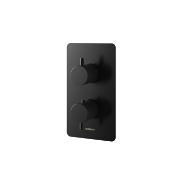 Mixer termostatic pentru cadă și duș Kohlman Axel QW433AB negru