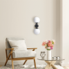 Aplică DORADO negru 2x40W E14 Light Prestige