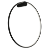Aplică Oglindă oglindă neagră L 1x50W LED 90 cm Light Prestige