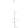 DORADO auriu 3x10W E14 lampă suspendată Light Prestige