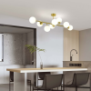 DORADO auriu 8x40W E14 lampă suspendată Light Prestige
