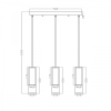 MANACOR lampă suspendată albă 3x50W GU10 Light Prestige