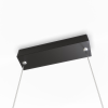 MIRROR L negru negru 1x50W LED lampadare suspendată Light Prestige