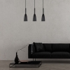 SOLIN lampă suspendată neagră 3x60W E27 Light Prestige