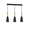 SOLIN negru-auriu 3x60W E27 lampă suspendată Light Prestige