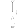 SOLIN aur 1x60W E27 lampă suspendată Light Prestige