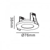 LAGOS circular alb 1x50W GU10 IP65 Light Prestige culoare albă