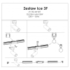 Spot ICE pentru sistemul de șine 3F negru 1x50W GU10 Light Prestige