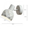 REUS reflector alb 1x40W E14 Prestige Light Prestige