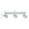 Plafonieră SNOW alb 3x50W GU10 Light Prestige