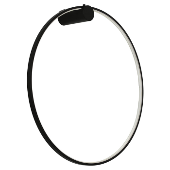 Aplică Oglindă oglindă neagră L 1x50W LED 90 cm Light Prestige