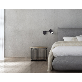 SNOW lampă de perete cu braț extensibil negru 1x40W GU10 Light Prestige
