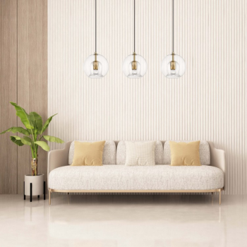 ARETTE auriu 3x40W E27 lampă suspendată Light Prestige