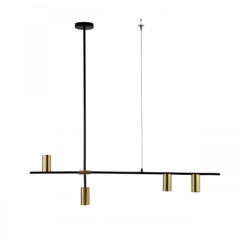 ARIZONA negru/auriu 4x40W GU10 lampă suspendată Light Prestige