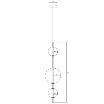 DORADO auriu 3x10W E14 lampă suspendată Light Prestige