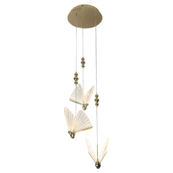 MARIPOSA aur 3xLED lampă suspendată Light Prestige LP-1715/3P