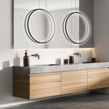 MIRROR L negru negru 1x50W LED lampadare suspendată Light Prestige