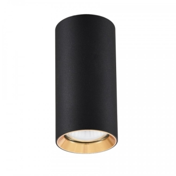MANACOR negru-auriu corp de iluminat montat la suprafață 1x50W GU10 17 cm Light Prestige