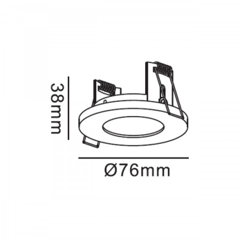 LAGOS circular alb 1x50W GU10 IP65 Light Prestige culoare albă