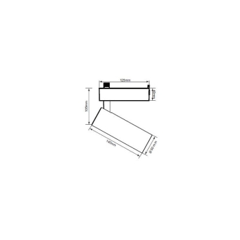 ARIES S reflector pentru sistemul de cale 1F titan LED Light Prestige