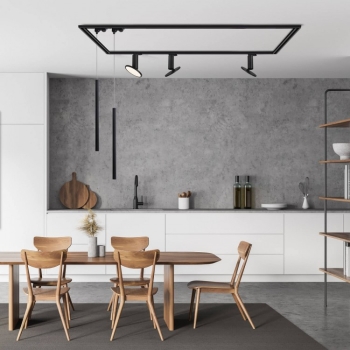 Șină pentru sistemul de șine 3F 2m negru Light Prestige