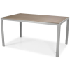 Mobilier de grădină pliabil din aluminiu MODENA Masă și 6 scaune - Argintiu