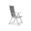 Mobilier de grădină pliabil din aluminiu MODENA Masă și 6 scaune - Argintiu