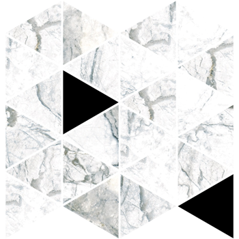 SUPREME WHITE TRIANGLE țiglă de perete 29X29 Museum by Peronda