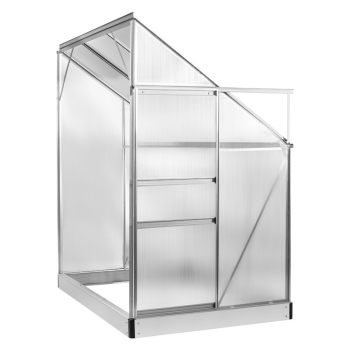 Seră de policarbonat montată pe perete 1,95 x 1,30 x 2,05 m