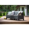 CORFU Max Love Seat Canapea de grădină cu 3 locuri - grafit