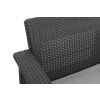 CORFU Max Love Seat Canapea de grădină cu 3 locuri - grafit