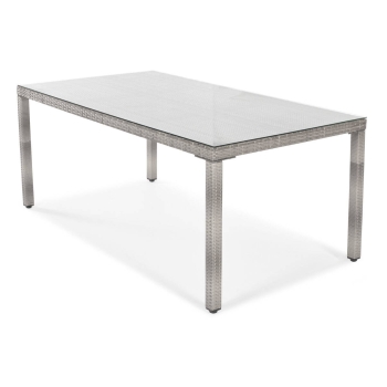 Masă de grădină Technorattan MALAGA 180 x 90 cm - gri