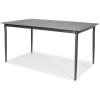 Masă de grădină BOSANO din aluminiu 150 x 90 cm - negru