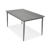 Masă de grădină BOSANO din aluminiu 150 x 90 cm - negru