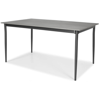 Masă de grădină BOSANO din aluminiu 150 x 90 cm - negru