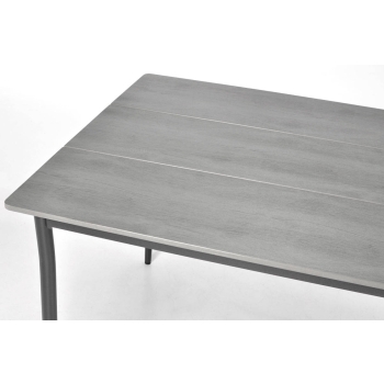 Masă de grădină BOSANO din aluminiu 150 x 90 cm - negru