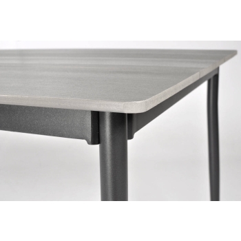 Masă de grădină BOSANO din aluminiu 150 x 90 cm - negru