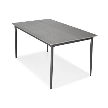 Masă de grădină BOSANO din aluminiu 150 x 90 cm - negru