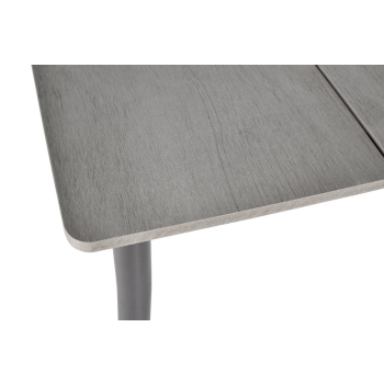 Masă de grădină BOSANO din aluminiu 150 x 90 cm - negru