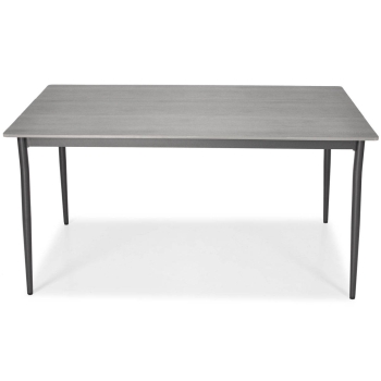 Masă de grădină BOSANO din aluminiu 150 x 90 cm - negru