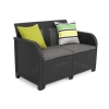 Mobilier de grădină ROSALIE SET 4 locuri - grafit