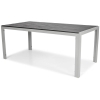 Masă mare de grădină pentru 8 persoane din aluminiu MODENA 180 x 90 cm - negru